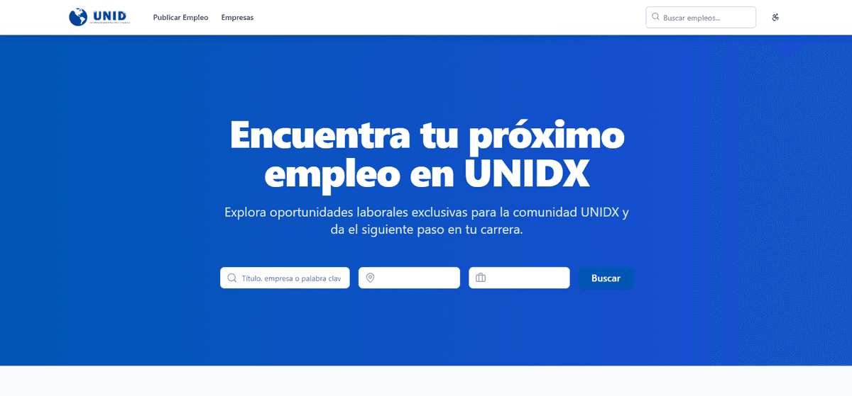 UNIDX — Bolsa de trabajo