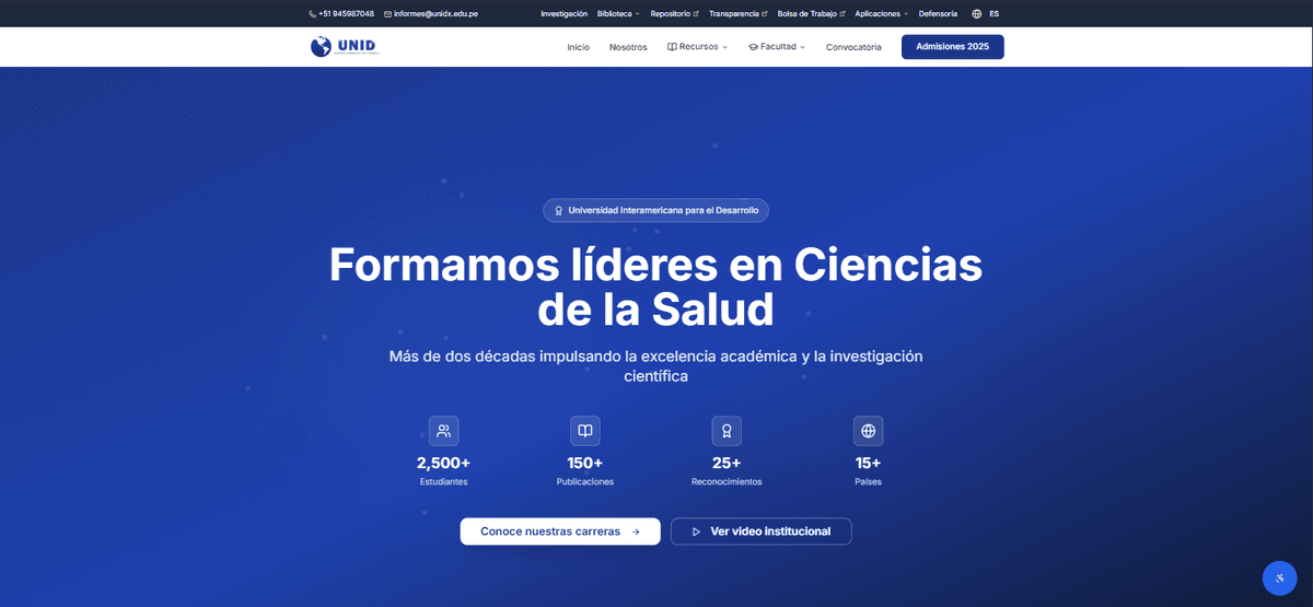 UNIDX — Web institucional